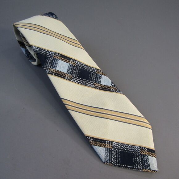 Vintage Emilio Ferrara Tie 1970's era Disco Necktie Woven in Italy Geometric - Picture 1 of 5